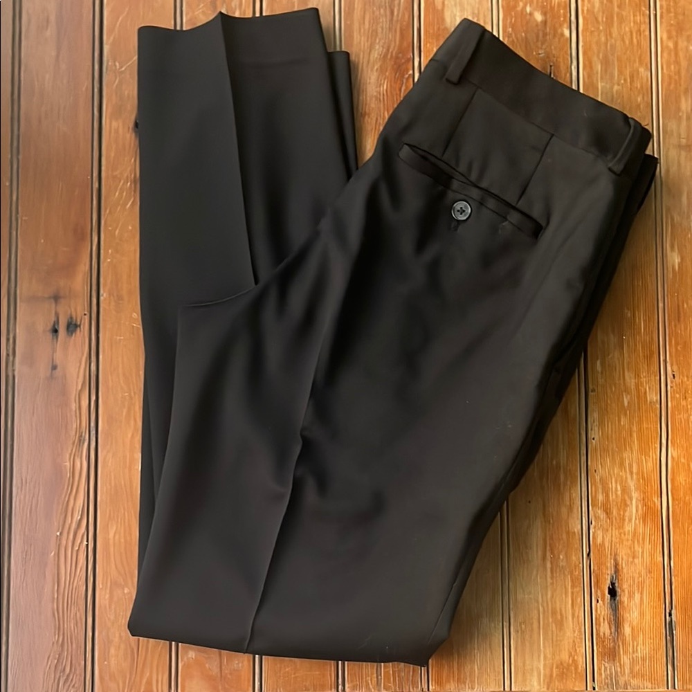 Express Black Dress Pants Wool Blend